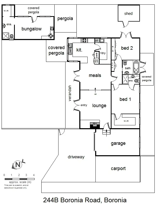 Floorplan of Homely unit listing, 244B Boronia Road (entry via Paton Crescent), Boronia VIC 3155
