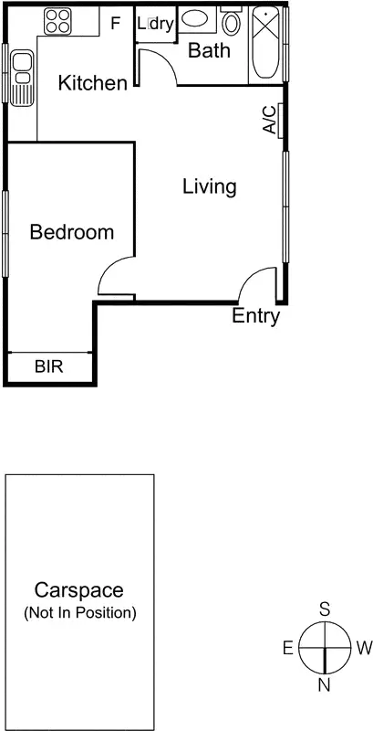 Floorplan of Homely apartment listing, 17/55 York Street, Fitzroy North VIC 3068