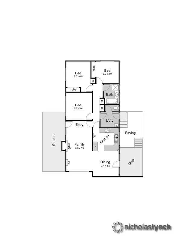 Floorplan of Homely house listing, 3 McMurtry Way, Frankston VIC 3199