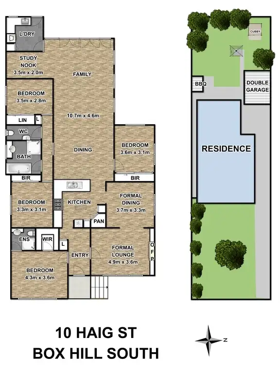 Floorplan of Homely house listing, 10 Haig Street, Box Hill South VIC 3128