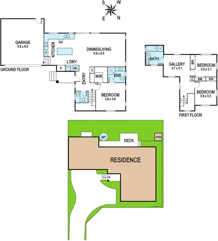 Floorplan of Homely unit listing, 16A Graeme Avenue, Ringwood VIC 3134
