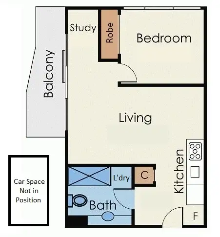 Floorplan of Homely apartment listing, 3205/288 Spencer Street, Melbourne VIC 3000