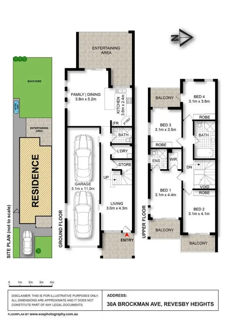 Floorplan of Homely semi-detached listing, 30A Brockman Avenue, Revesby Heights NSW 2212