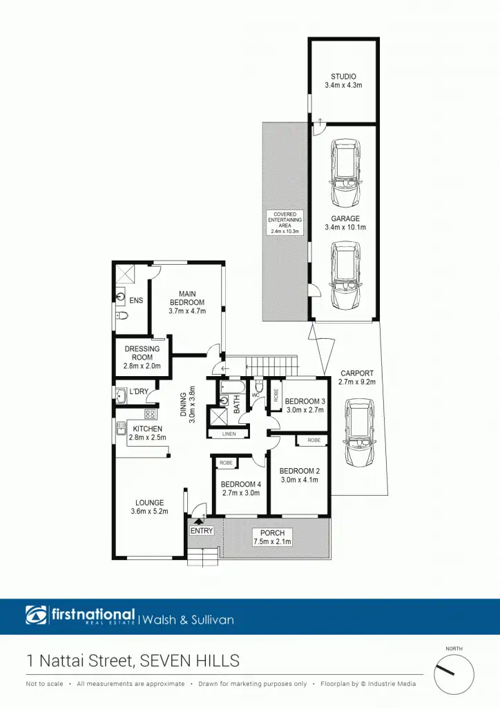 Floorplan of Homely house listing, 1 Nattai Street, Seven Hills NSW 2147