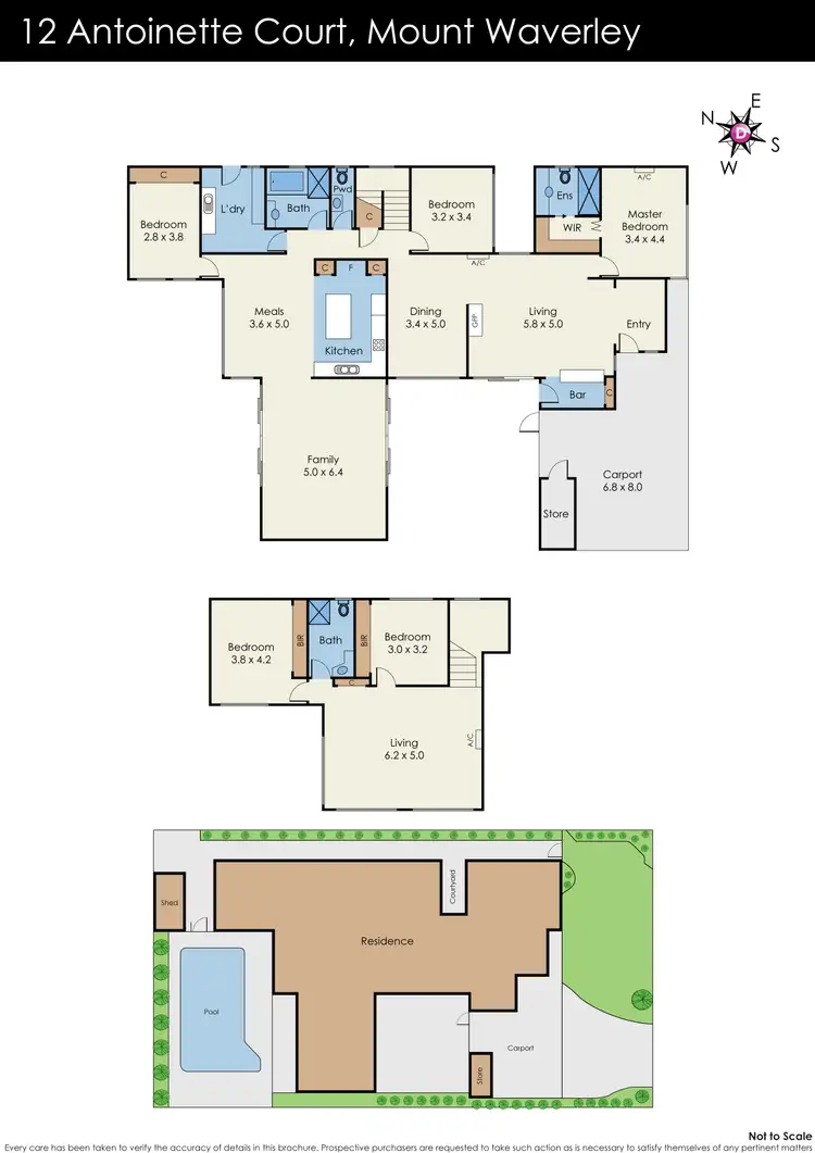 Floorplan of Homely house listing, 12 Antoinette Court, Mount Waverley VIC 3149