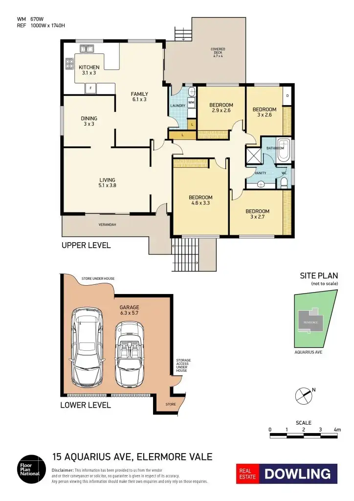 Floorplan of Homely house listing, 15 Aquarius Avenue, Elermore Vale NSW 2287