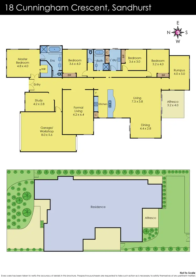 Floorplan of Homely house listing, 18 Cunningham Crescent, Skye VIC 3977