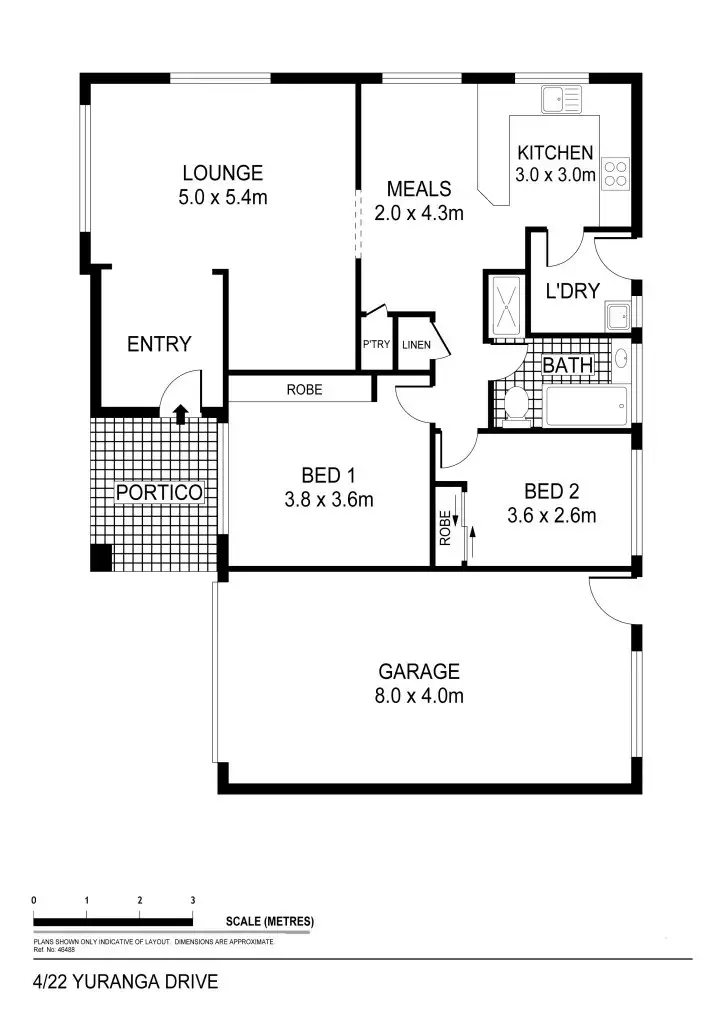 Floorplan of Homely house listing, 4/22 Yarunga Drive, Kangaroo Flat VIC 3555
