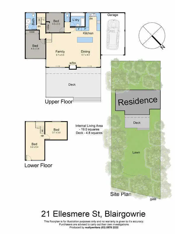 Floorplan of Homely house listing, 21 Ellesmere Street, Blairgowrie VIC 3942