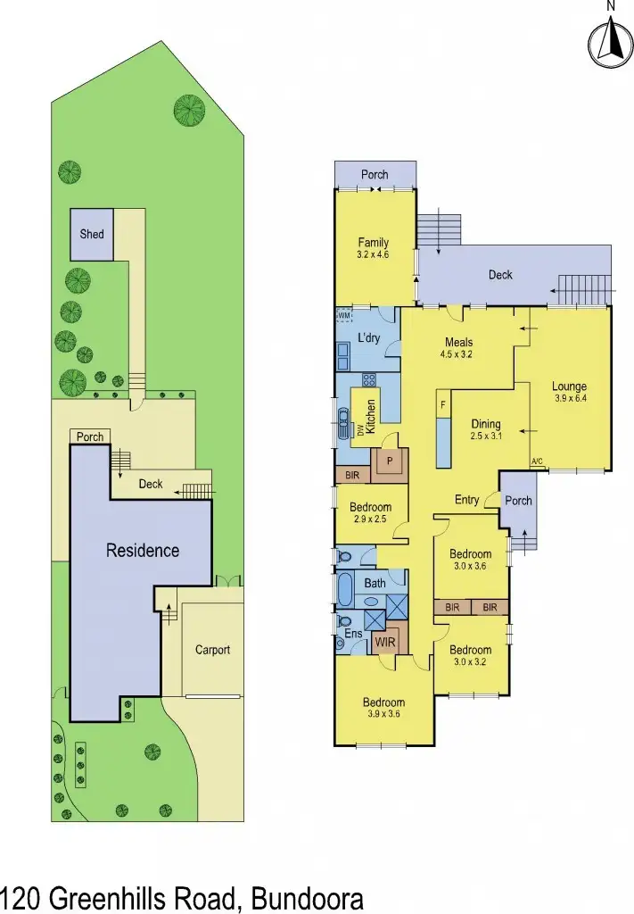 Floorplan of Homely house listing, 120 Greenhills Road, Bundoora VIC 3083