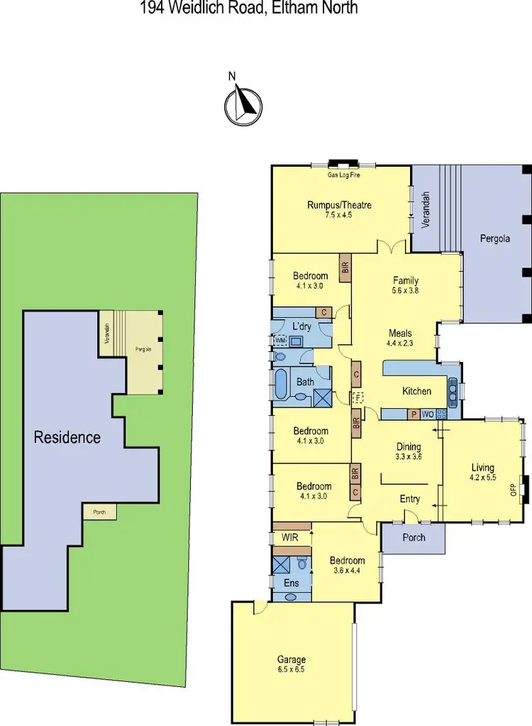 Floorplan of Homely house listing, 194 Weidlich Road, Eltham North VIC 3095