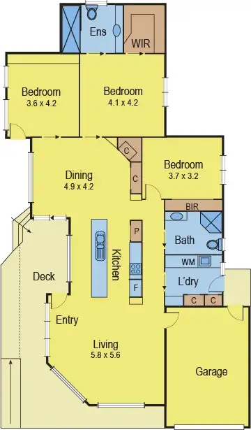 Floorplan of Homely house listing, 11 Fisher Street, Portarlington VIC 3223