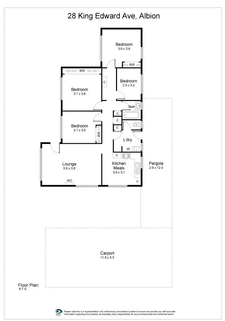 Floorplan of Homely house listing, 28 King Edward Avenue, Albion VIC 3020