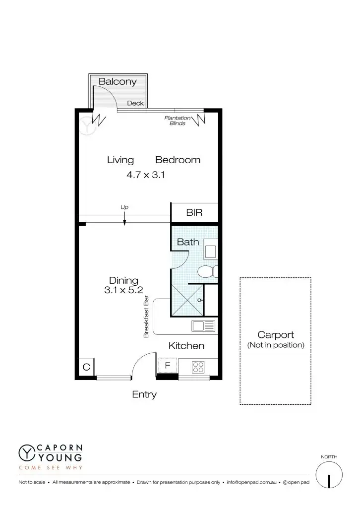 Floorplan of Homely apartment listing, 213/14 McNamara Way, Cottesloe WA 6011