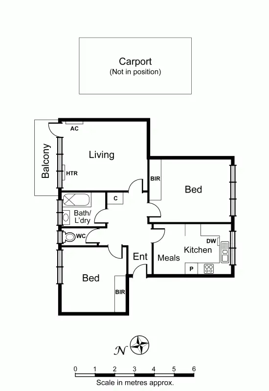Floorplan of Homely unit listing, 4/3 Yendon Road, Carnegie VIC 3163