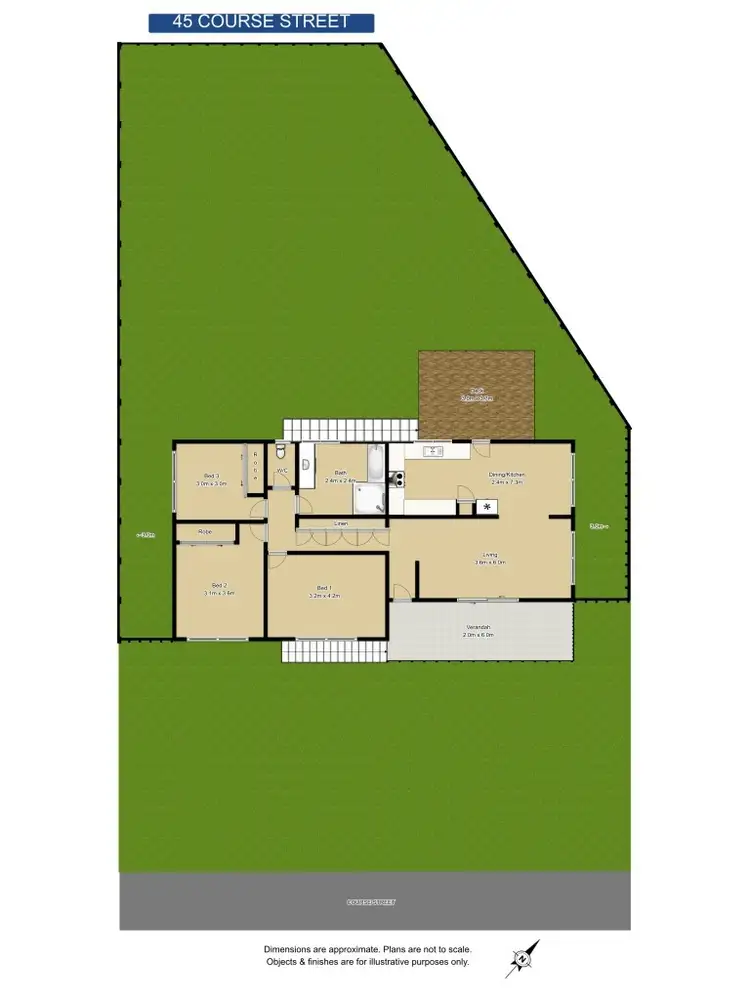 Floorplan of Homely house listing, 45 Course Street, Grafton NSW 2460