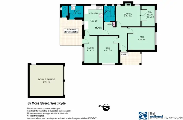 Floorplan of Homely house listing, 65 Moss Street, West Ryde NSW 2114