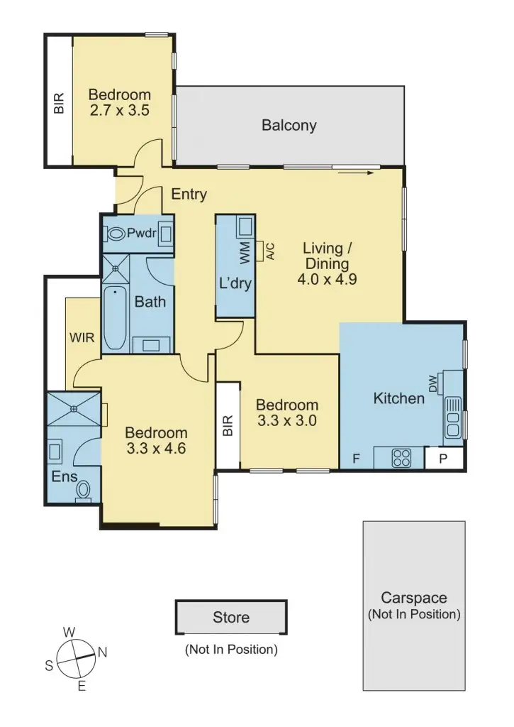 Floorplan of Homely apartment listing, 106/415 Highbury Road, Burwood VIC 3125
