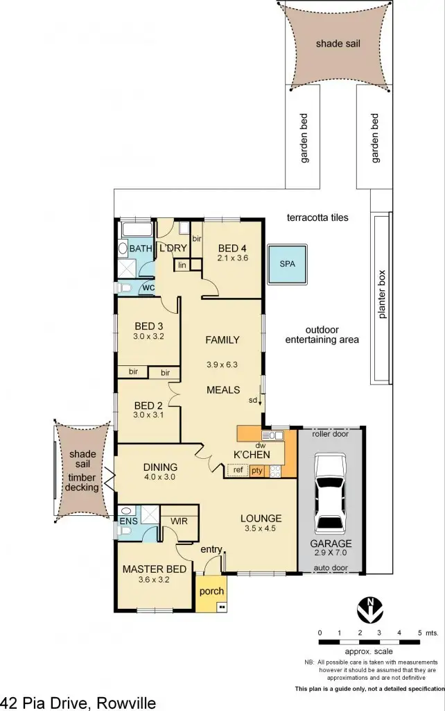 Floorplan of Homely house listing, 42 Pia Drive, Rowville VIC 3178