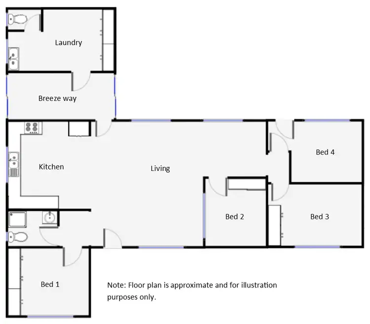 Floorplan of Homely house listing, 153 Adelaide Street, Gol Gol NSW 2738