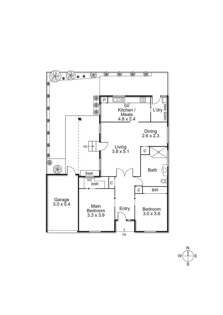 Floorplan of Homely unit listing, 3/253 New Street, Brighton VIC 3186