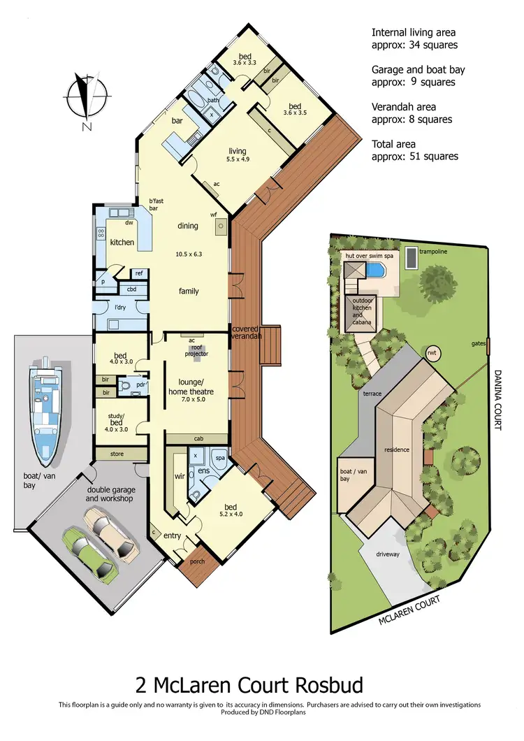 Floorplan of Homely house listing, 2 McLaren Court, Rosebud VIC 3939