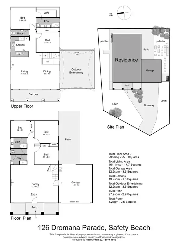 Floorplan of Homely house listing, 126 Dromana Parade, Safety Beach VIC 3936