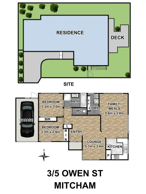 Floorplan of Homely unit listing, 3/5 Owen Street, Mitcham VIC 3132