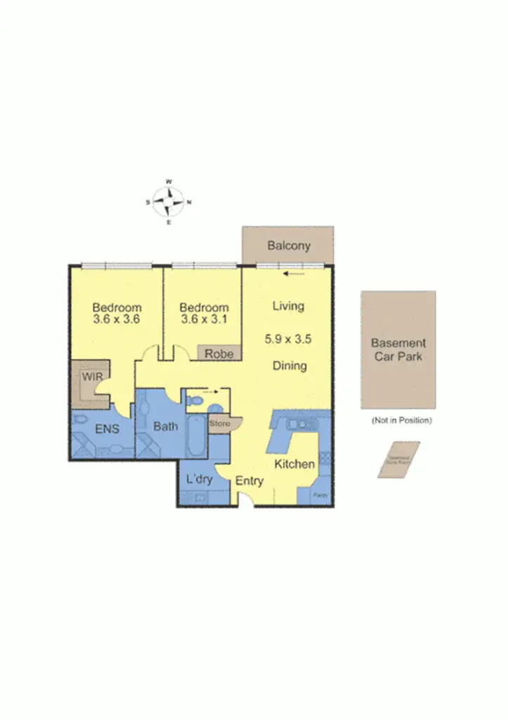 Floorplan of Homely apartment listing, 5003/2 Sovereign Point Court, Doncaster VIC 3108