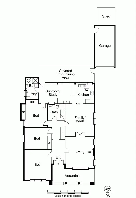 Floorplan of Homely house listing, 12 Morgan Street, Carnegie VIC 3163