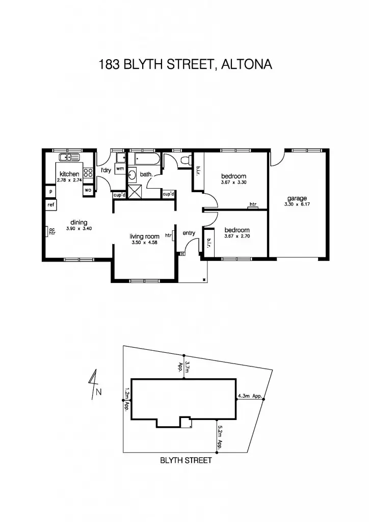 Floorplan of Homely house listing, 183 Blyth Street, Altona VIC 3018