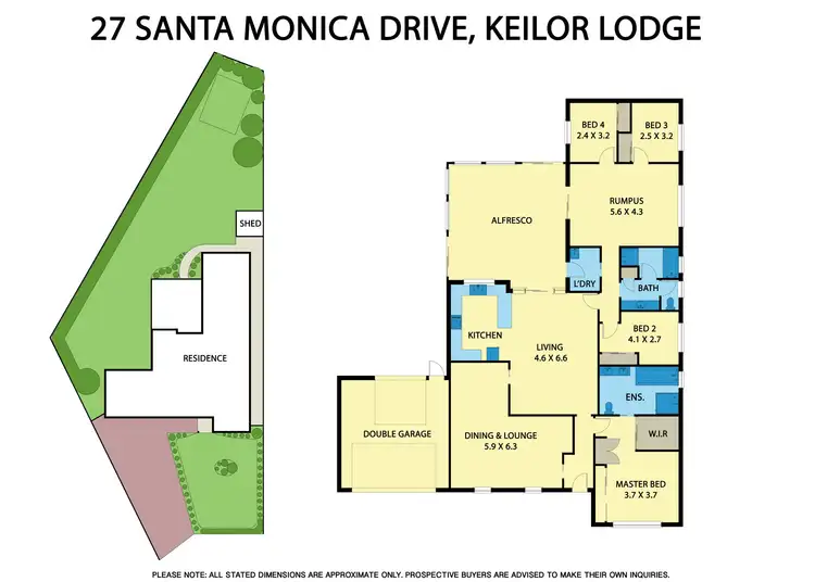 Floorplan of Homely house listing, 27 Santamonica Drive, Taylors Lakes VIC 3038