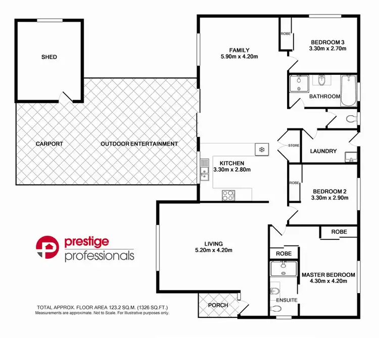 Floorplan of Homely house listing, 13 Blamey Road, Wattle Grove NSW 2173