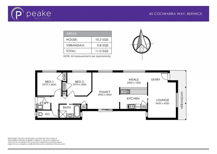 Floorplan of Homely house listing, 45 Coowarra Way, Berwick VIC 3806