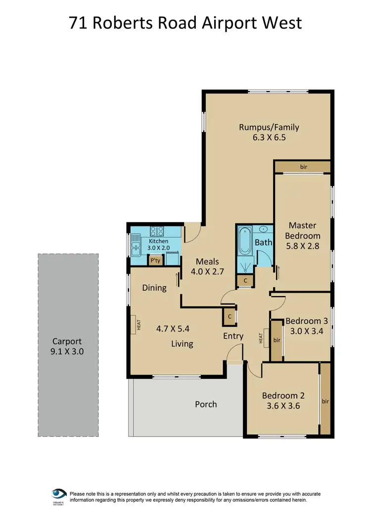 Floorplan of Homely house listing, 71 Roberts Road, Airport West VIC 3042