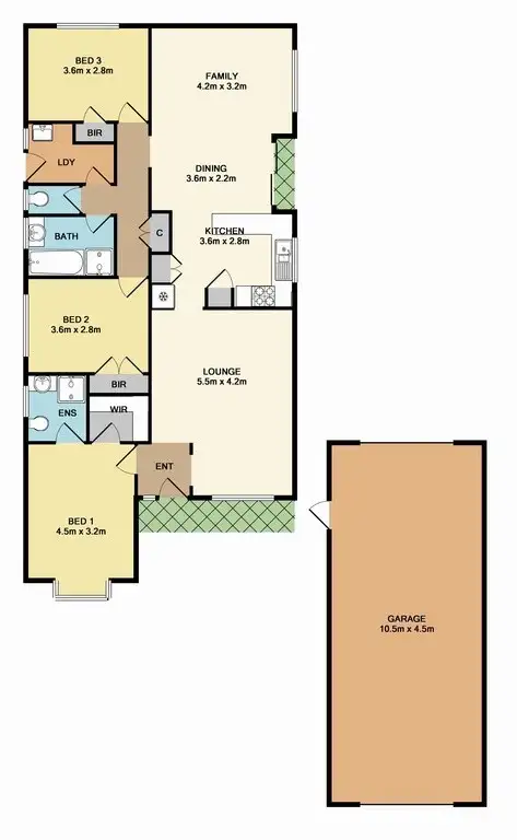 Floorplan of Homely house listing, 26 Oakbank Boulevard, Whittlesea VIC 3757