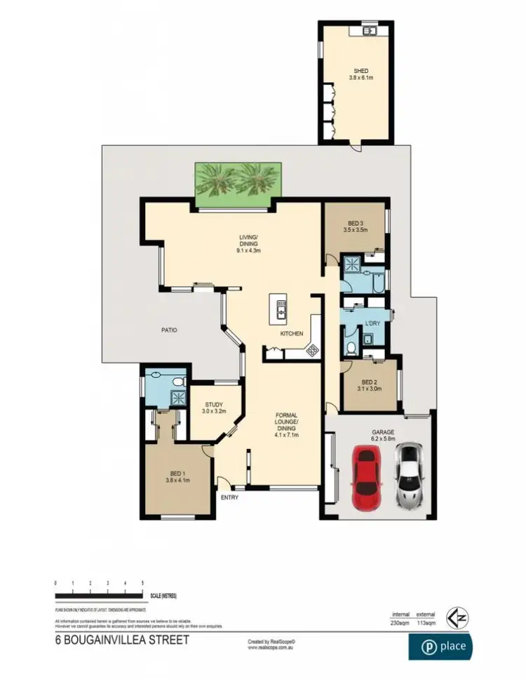 Floorplan of Homely house listing, 6 Bougainvillea Street, Calamvale QLD 4116