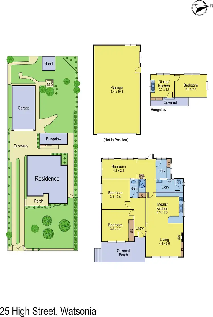 Floorplan of Homely house listing, 25 High Street, Watsonia VIC 3087