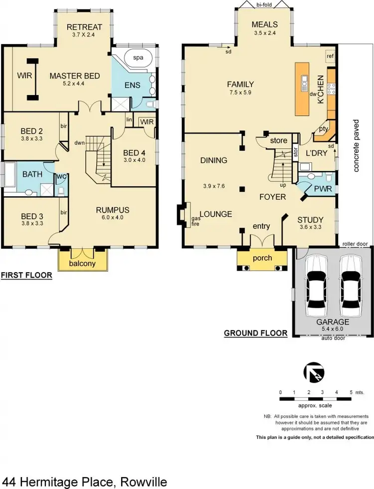 Floorplan of Homely house listing, 44 Hermitage Place, Rowville VIC 3178