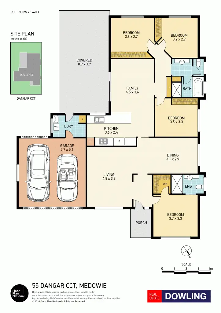 Floorplan of Homely house listing, 55 Dangar Circuit, Medowie NSW 2318