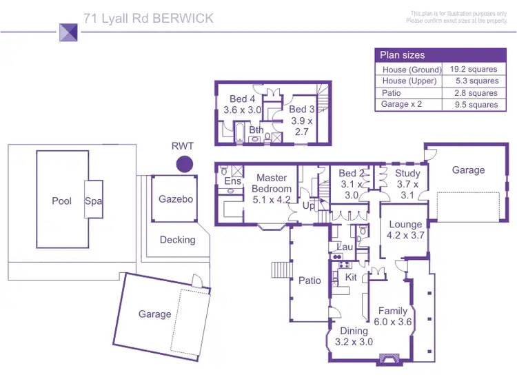Floorplan of Homely house listing, 71 Lyall Road, Berwick VIC 3806
