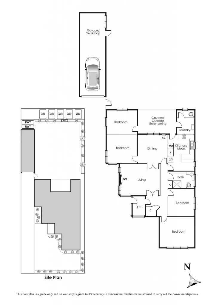 Floorplan of Homely house listing, 105 Devon Street, Cheltenham VIC 3192