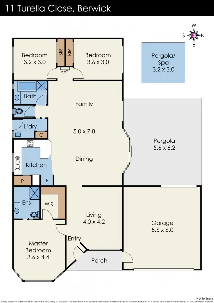 Floorplan of Homely house listing, 11 Turella Close, Berwick VIC 3806