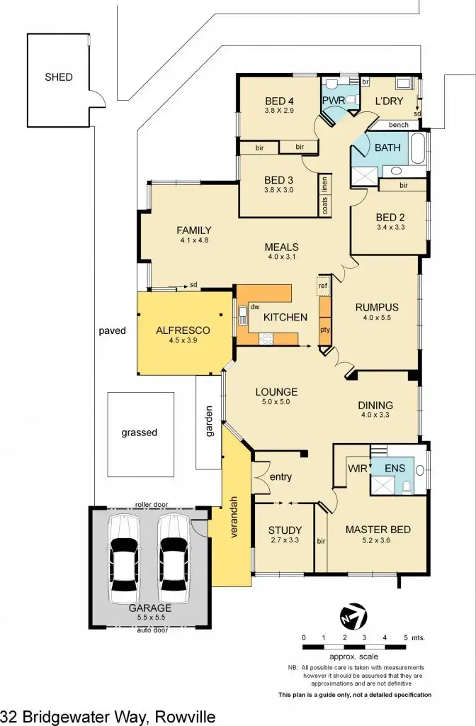 Floorplan of Homely house listing, 32 Bridgewater Way, Rowville VIC 3178