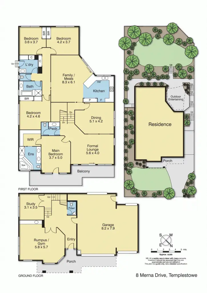 Floorplan of Homely house listing, 8 Merna Drive, Templestowe VIC 3106