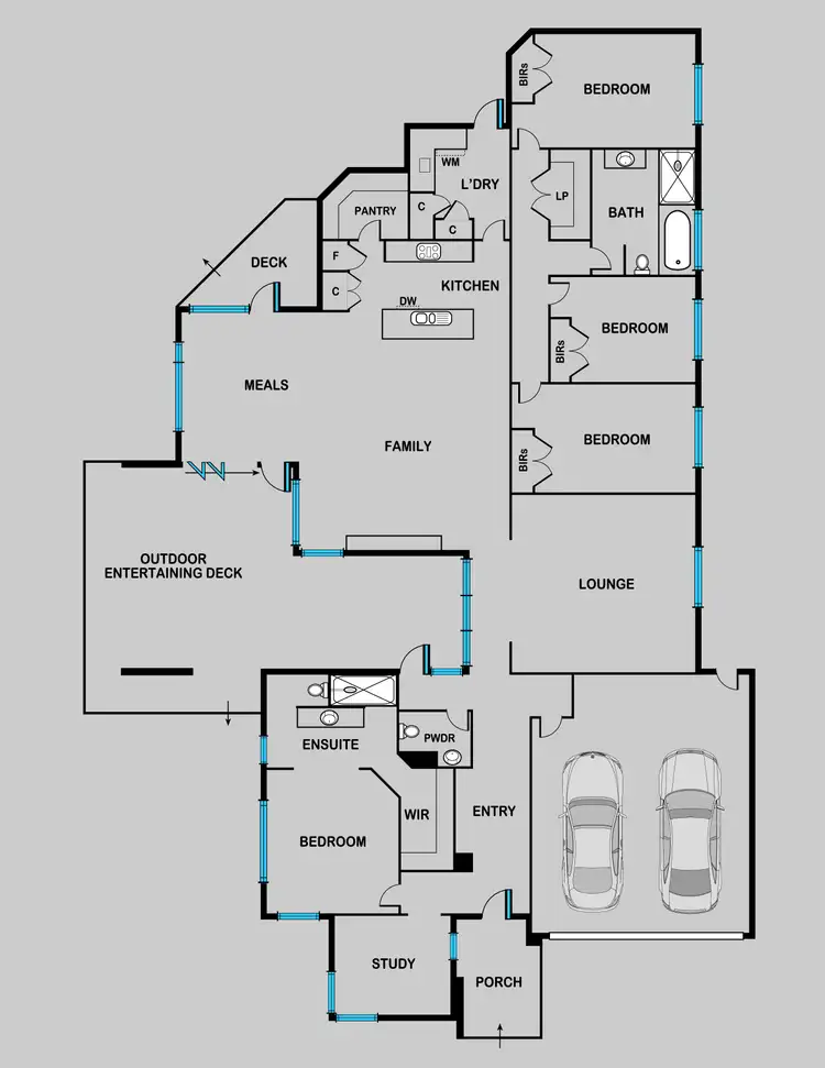 Floorplan of Homely house listing, 21C Russell Street, Newington VIC 3350