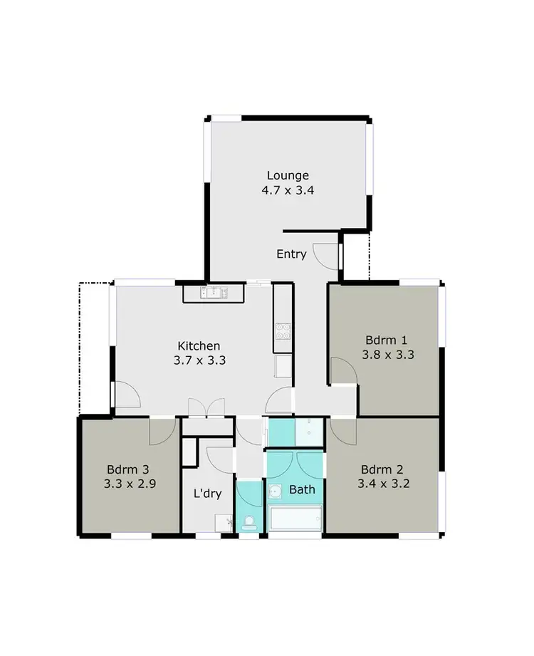 Floorplan of Homely house listing, 8 Olive Street, Wendouree VIC 3355
