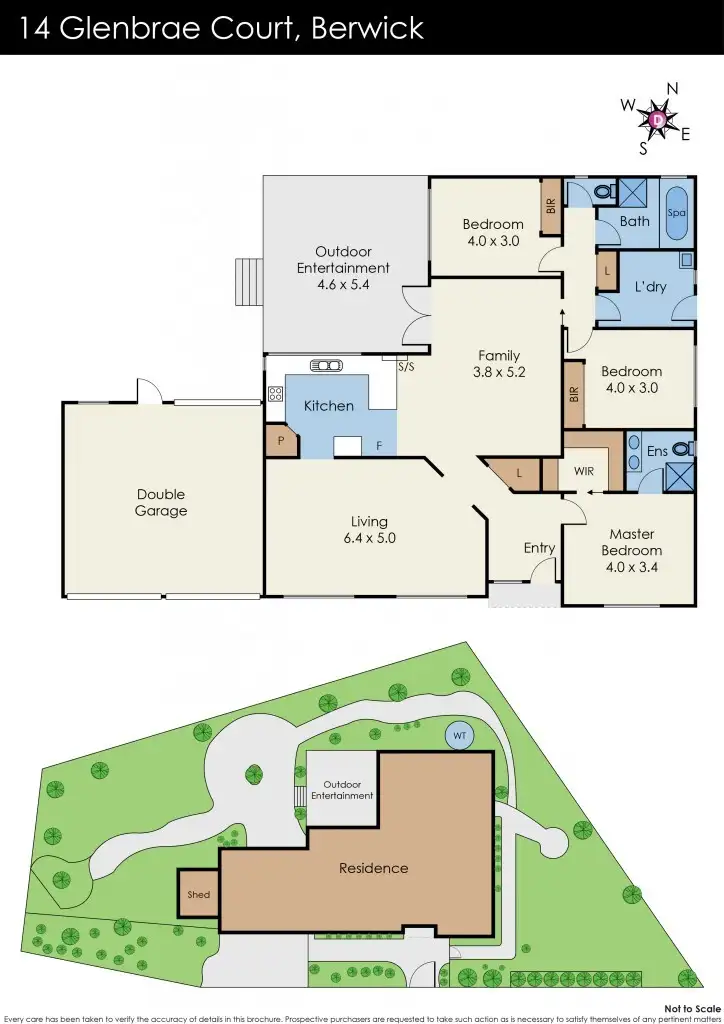 Floorplan of Homely house listing, 14 Glenbrae Court, Berwick VIC 3806