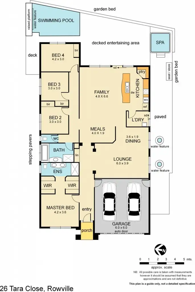 Floorplan of Homely house listing, 26 Tara Close, Rowville VIC 3178
