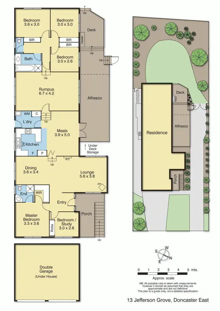 Floorplan of Homely house listing, 13 Jefferson Grove, Doncaster East VIC 3109